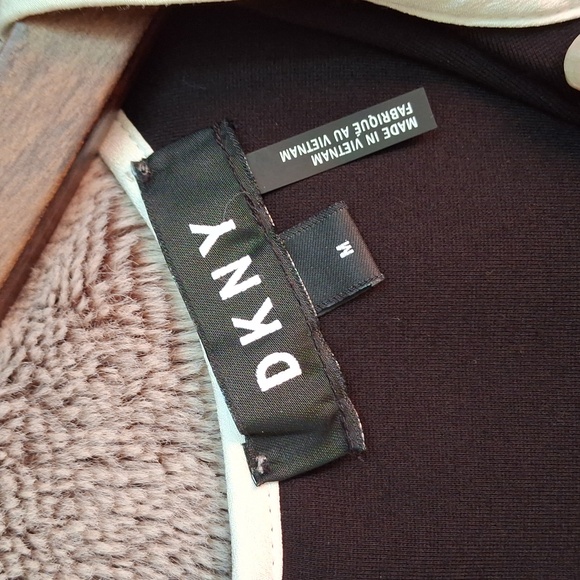 DKNY Black Fitted Peplum Blouse - Picture 4 of 4